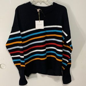 PHILOSOPHY Striped long sleeve sweater size extra large NWT